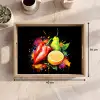 Paprika - Peer - Citroen - Graffiti - Verf - Abstract Dienblad Rechthoek middel -USP_Formaat
