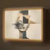 Goud - Vrouw - Rechthoeken Light Box met batterij (Wandlamp) middel -z3d_website