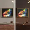 Graffiti - Sport - Voetbal - Schoen - Verf Light Box met batterij (Wandlamp) middel -sfeer3