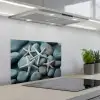 Zeesterren - Stenen - Wit keuken achterwand spatscherm klein -3d_schuin
