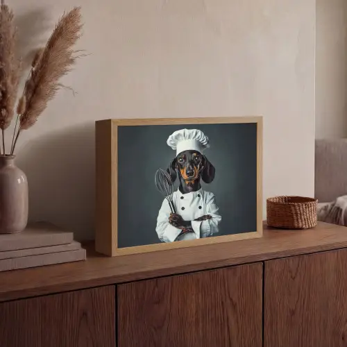 Hond - Garde - Kok Light Box met batterij (Wandlamp) middel -sfeer2