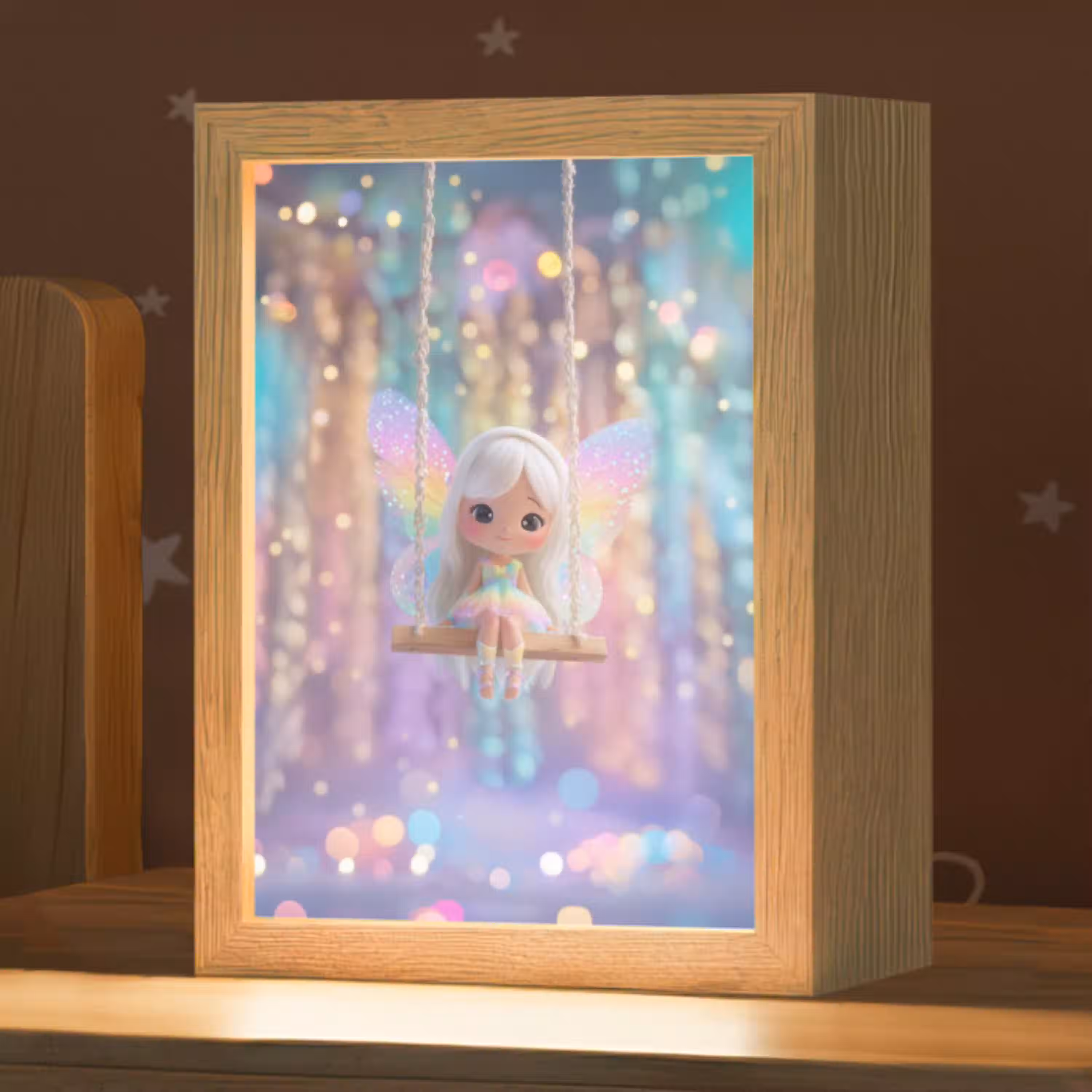 Fee - Schommel - Paars - Glinsters Light Box met kabel klein -zzz_3d_website