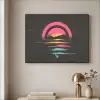 Cirkel - Abstract - Roze Textielframe - compleet frame klein -sfeer2