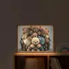 Teddybeer - Knuffel - Bruin - Design - Jongens - Meisjes Light Box met batterij (Wandlamp kind) middel -sfeer1_kind