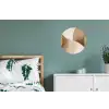 Retro - Geometrische lagen - Aardetinten Wandcirkel aluminium klein -slaapkamer