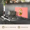 Illustratie - Bloemen - Rand - Roze keuken achterwand spatscherm klein -usp_NL