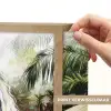 Paard - Wit - Bos - Bloemen - Planten Light Box met batterij (Wandlamp kind) middel -USP_websiteprintNL
