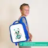 Lief buitenaards wezentje met hartje Kinderrugzak - Blauw middel -sfeer3_NL