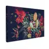 Boeket - Stilleven - Bloemen - Planten - Rood canvas 2cm klein -z3d
