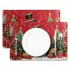 Feestvreugde - Winterbos - Kleurrijk Placemat vinyl groot -zzsfeer2_Kitchenyeah-website