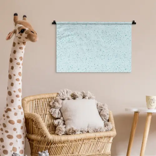 Terrazzo - Patroon - Kleurrijk - Baby Blauw Wandkleed katoen klein 269 -wsfeer5_kind