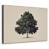 Eikenboom - Schaduw - Egaal Textielframe - compleet frame klein -3d