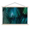 Bladeren - Tropisch - Jungle -  Natuur textielposter latten blank klein -3d
