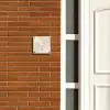 Vierkant - Beige - Marmer - Sierlijk Naambord Vierkant klein -sfeer3-XS