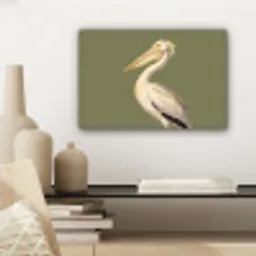 Pelikaan - Wit - Vogel - Klassiek - Natuur canvas 2cm klein -sfeer6