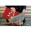 Silhouet - Bladeren - Tak laptophoes neopreen klein -tas