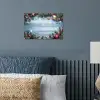 Kerstomlijsting - Sneeuw - Meerkleurig poster papier klein -sfeer2