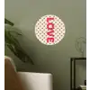 Love - Stippen - Roze Wandcirkel behangsticker klein -sfeer2