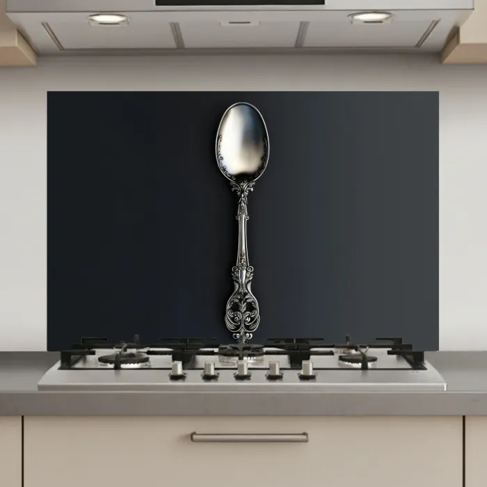Lepel - Zilver - Metaal keuken achterwand spatscherm klein -3d_website