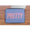 Pretty - Roze - Blauw - Golvend laptophoes neopreen klein -tafel