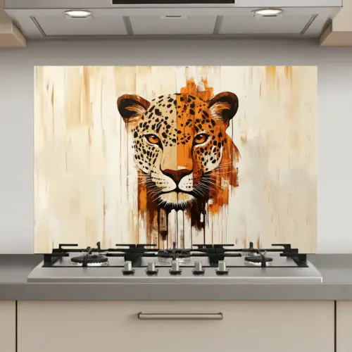 Luipaard - Symmetrisch - Strepen keuken achterwand spatscherm klein -3d_website