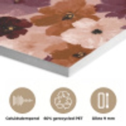 Bloemen - Abstract - Aardetinten PET vilt klein 837 -closeup_NL