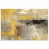 Abstract - Geel - Modern - Beige poster papier klein -3d
