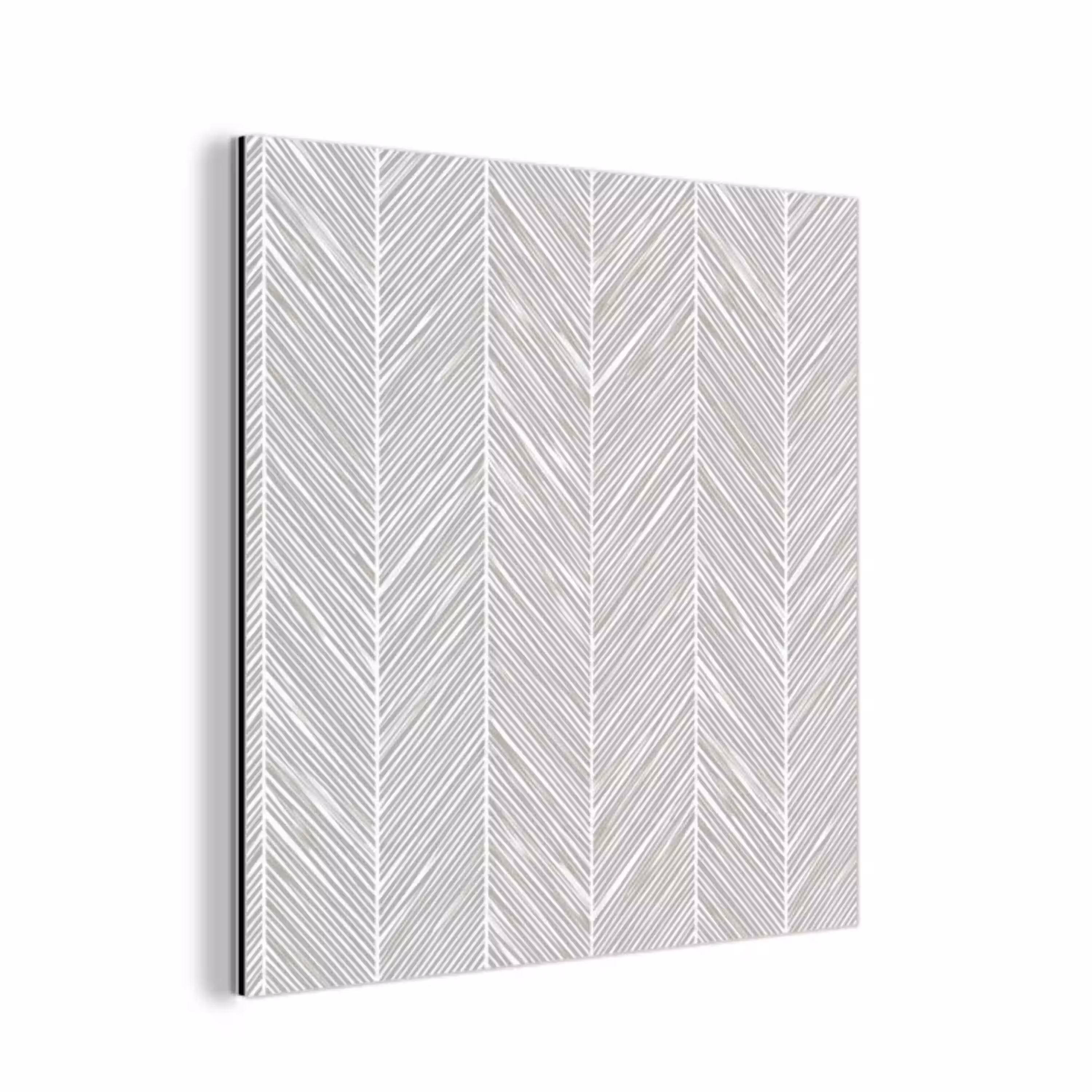 Klassiek - Visgraat - Grijs aluminium wit klein 46 -3d