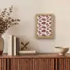 Tropisch - Geometrisch - Bordeauxrood Light Box met kabel (Tafellamp) klein 925 -sfeer2