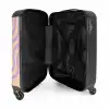 Abstract - Paarse line-art NBS - Handbagage koffer - Kinderen Unisex middel -binnenkant
