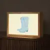 Illustratie - Cowboylaarzen - Patroon Light Box met kabel (Tafellamp) klein -z3d_website