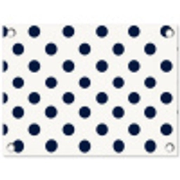 Klassiek - Stippen - Blauw tuinposter los doek klein 239 -3d
