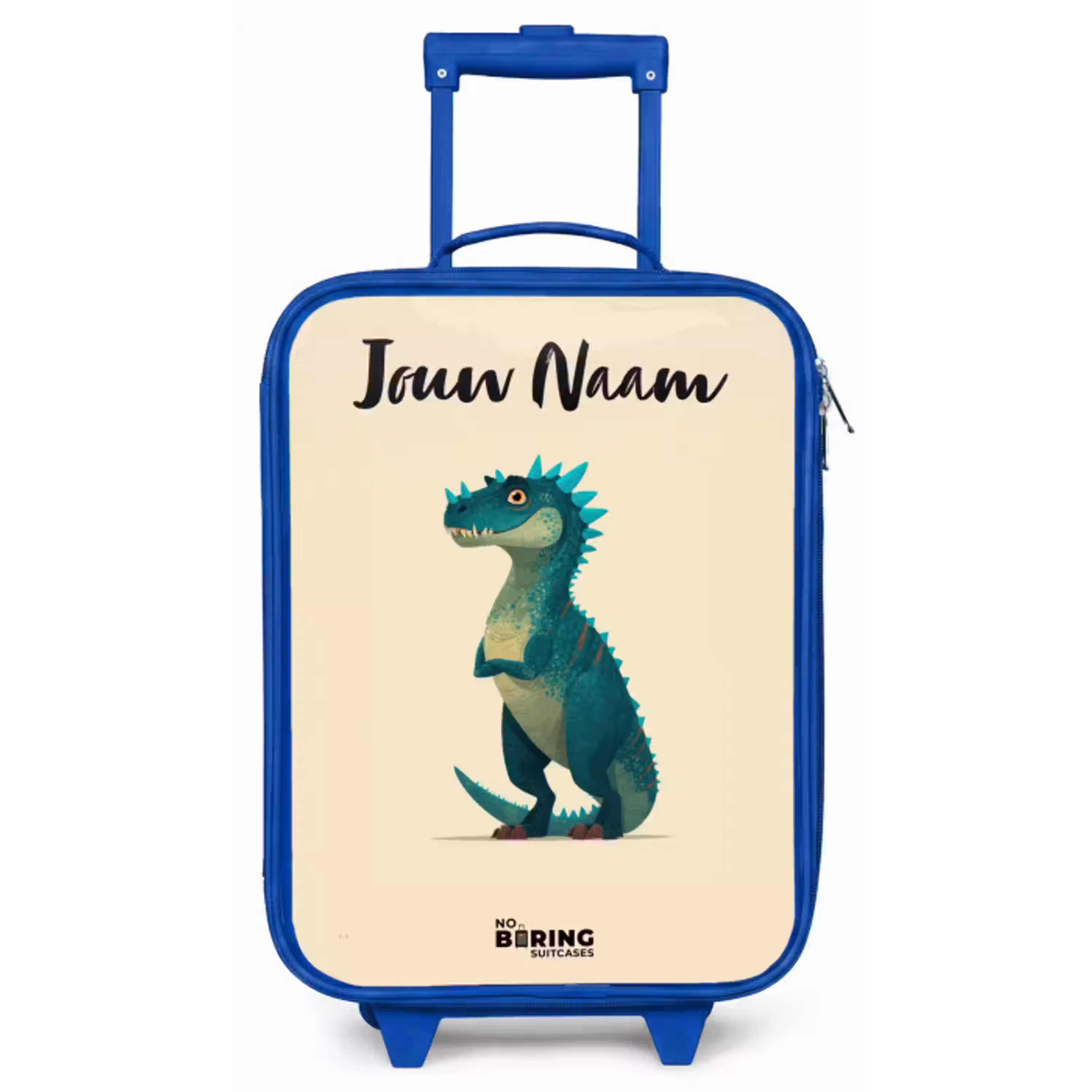 Dino - Dier - Blauw - Groen Kinderkoffer - Blauw klein -zz3dotto