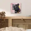 Zwart - Panter - Roze - Abstract plexiglas 5mm klein -sfeer4