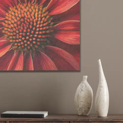 Close up - Bloem- Rood PET vilt klein -sfeer6_closeup