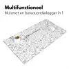 Luipaard - Motief - Grijs Muismat XXL klein 681 -sfeer4