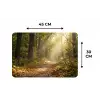 Zonlicht - Bospad - Bomen Placemat vinyl groot -specs