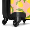 Pastel - Citroenen op zalmroze achtergrond NBS - Handbagage koffer - Kinderen Unisex middel -wiel