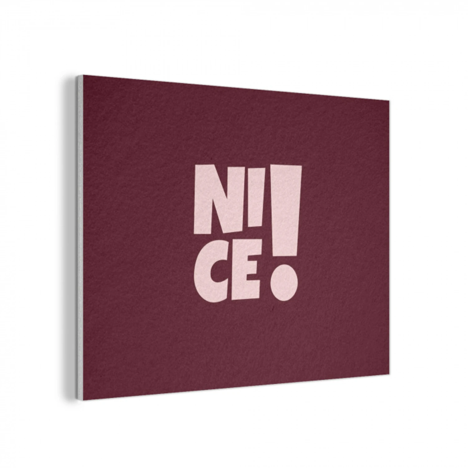 Nice - Uitroepteken - Rood PET vilt klein -3d