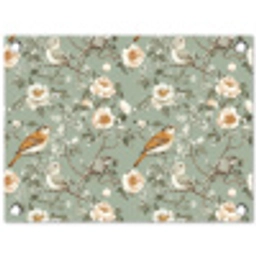 Roze - Vogels - Kleurrijk tuinposter los doek klein 239 -3d