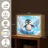Pinguïn - Meisjes - Pooldieren - Kinderen Light Box met batterij (Wandlamp kind) middel -USP_websiteoverzichtNL