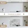 Paardenbloem - Waterdruppels - Stilleven - Modern keuken achterwand spatscherm klein -voor_na_FR
