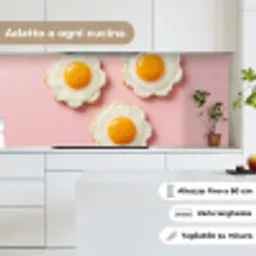 Eieren - Bloem - Roze keuken achterwand 2 middel -sfeer4_IT