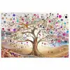 Levensboom - Goud - Kleurrijk - Abstract - Aesthetic poster papier klein -3d