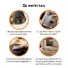 Zomer - Vlinder - Roze - Geel Inductie beschermer vinyl 3mm klein 276 -zzzzzzz-td-werking
