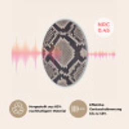 Slangenleer - Patroon - Beige Akoestische PET Vilt - Rond klein -USP_DE