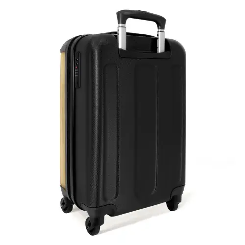 Goudbeige tint NBS - Handbagage koffer - Kinderen Unisex middel -achterkant