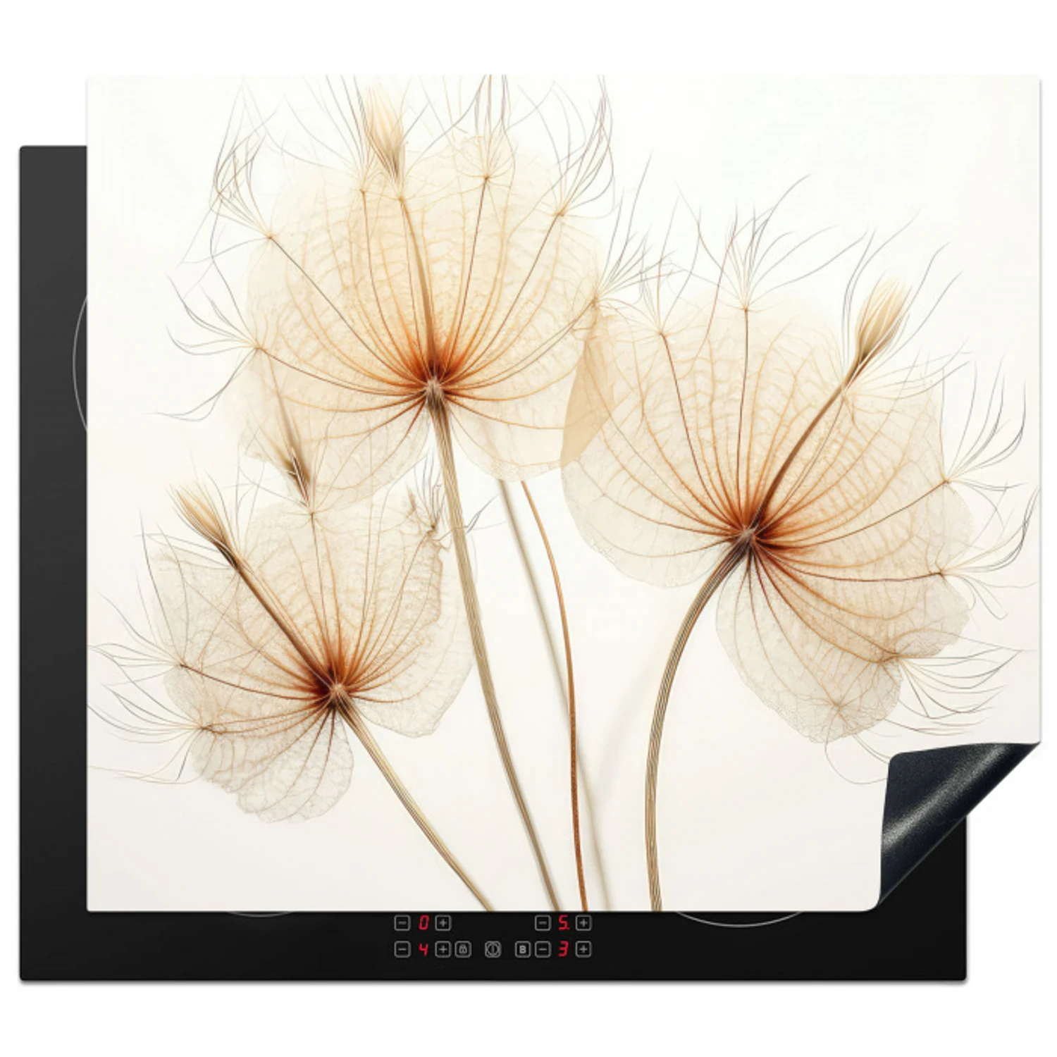Elegantie in Transparantie Inductie beschermer vinyl 3mm middel -3d