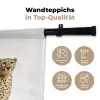 Luipaard - Dieren - Witte achtergrond - Kinderen - Jongens - Meisjes Wandkleed katoen klein -tsfeer2_DE