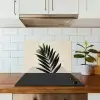 Palmblad - Donkere bladen - Subtiel keuken achterwand spatscherm klein -sfeer2